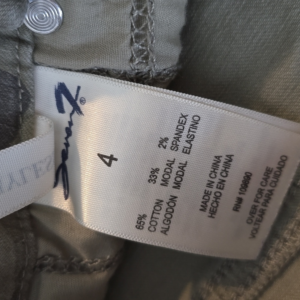 Seven 7 High High Rise Skinny Camouflage Jeans - Size 4 (Wiaist 26 inches) - Picture 9 of 13
